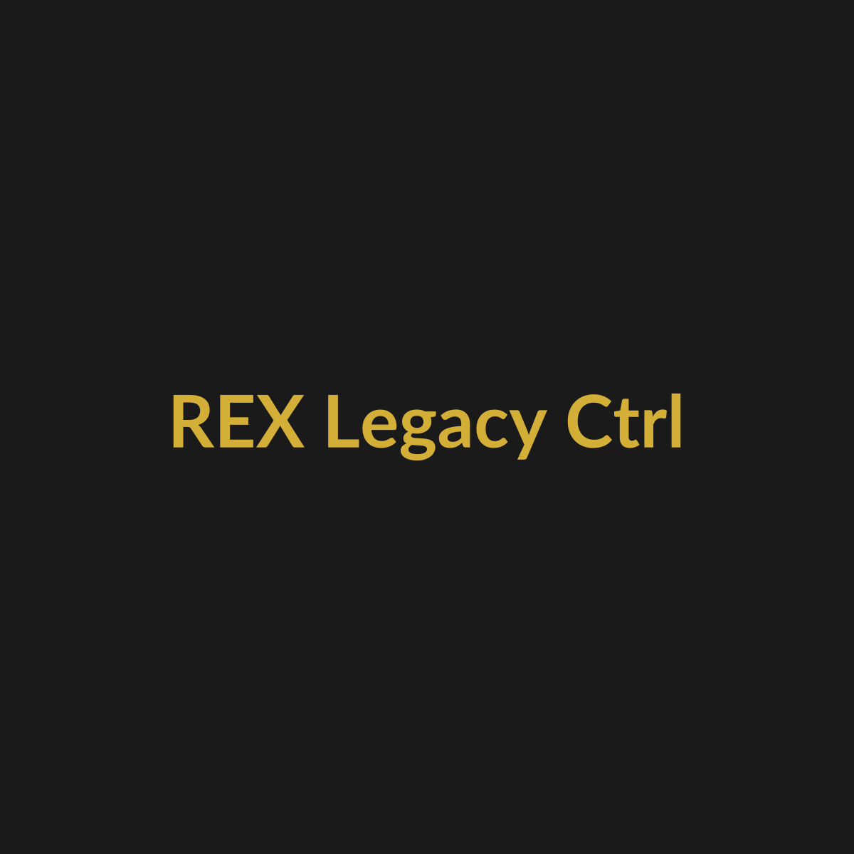REX Legacy Ctrl placeholder