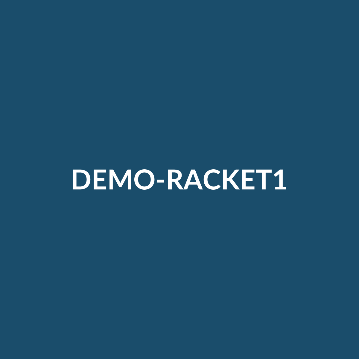 DEMO-RACKET1 placeholder